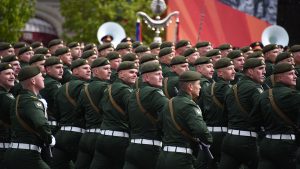 Трансляцию парада Победы покажут около Дома культуры «Московский». Фото: Екатерина Алексеева, «Вечерняя Москва»
