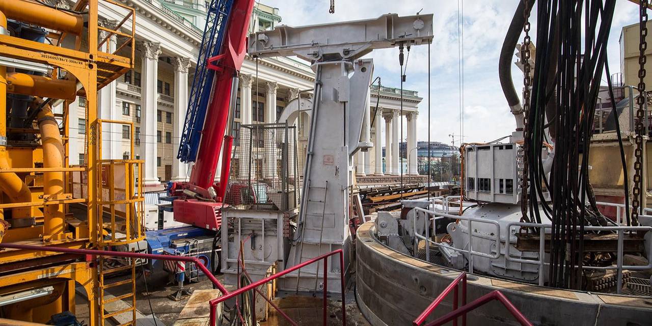 Строительство станции метро «Достоевская»: благодаря стволопроходческому комплексу «Екатерина» создали пятый шахтный ствол