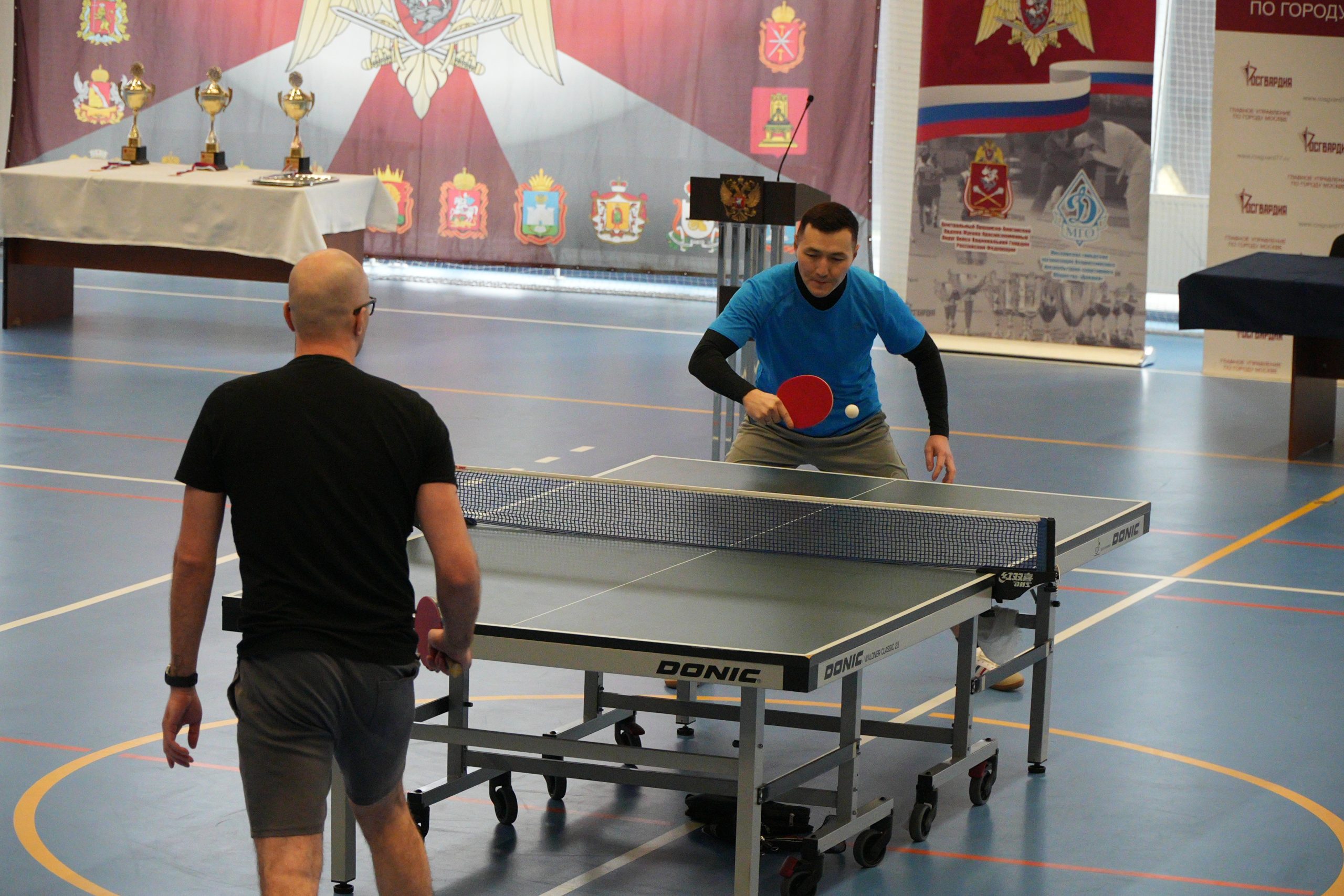 Турнир по настольному теннису завершился в столичном главке Росгвардии